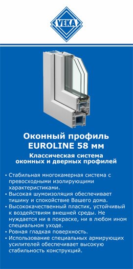 ОкнаВека-клн EUROLINE 58